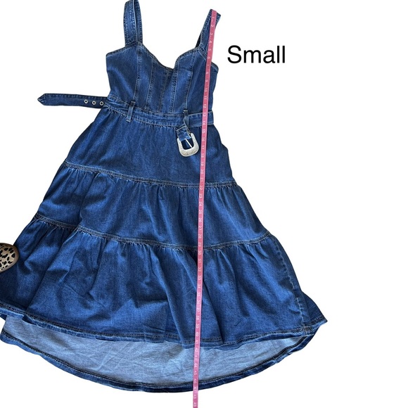 Forte Tiered Denim Western Maxi Dress - Picture 10 of 16